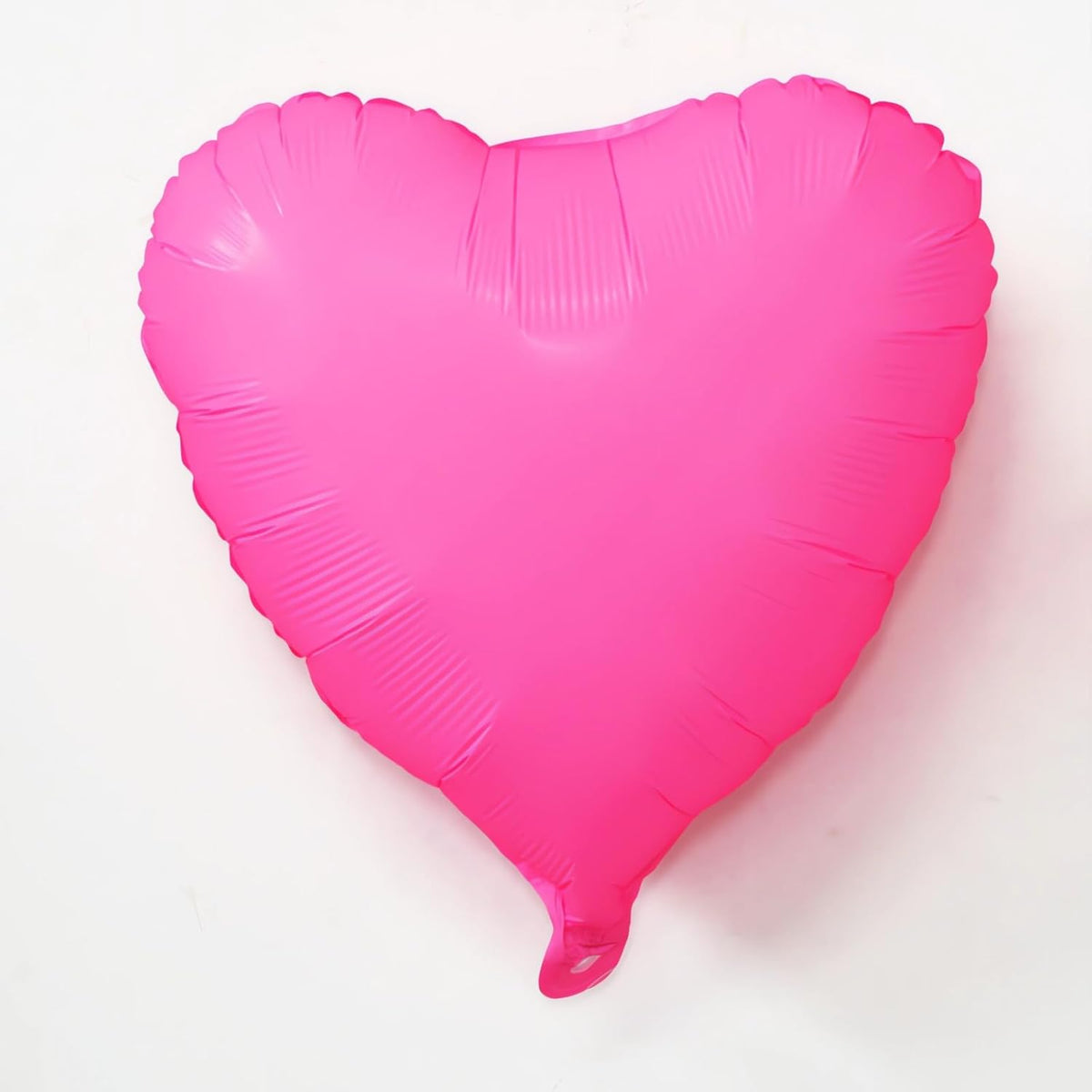 10pcs Fluorescent Pink Heart Balloons - 18 Inch Hot Pink Heart Shapes for Baby Shower, Wedding