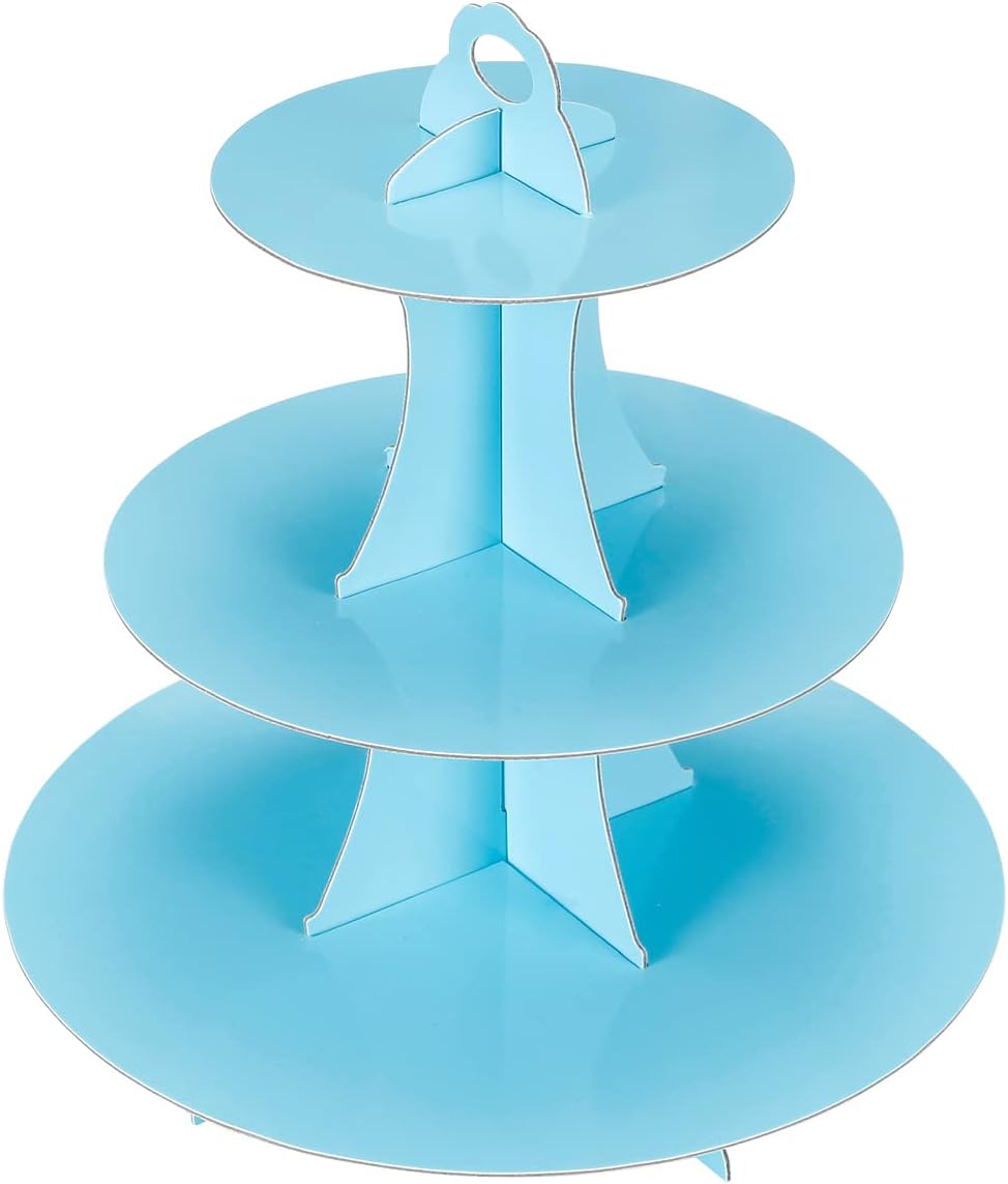 2Pcs 3-Tier Cupcake Stand, Cake Stand holder, Tiered DIY Cupcake Stand Tower for Dessert Table