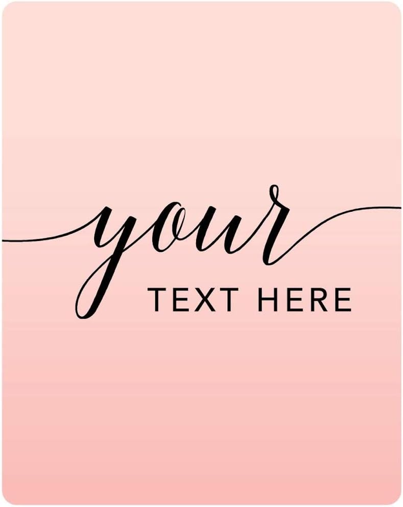 Andaz Press Personalized Blush Pink Rose Elegant Party, Lip Balm, Your Text Here, 12-Pack, Custom