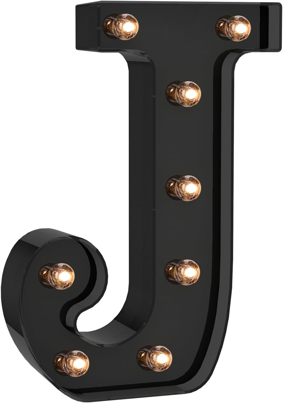 Foaky Black LED Letter Lights for Room Decor - Bedroom Wall Decor, Alphabet Lights for Home