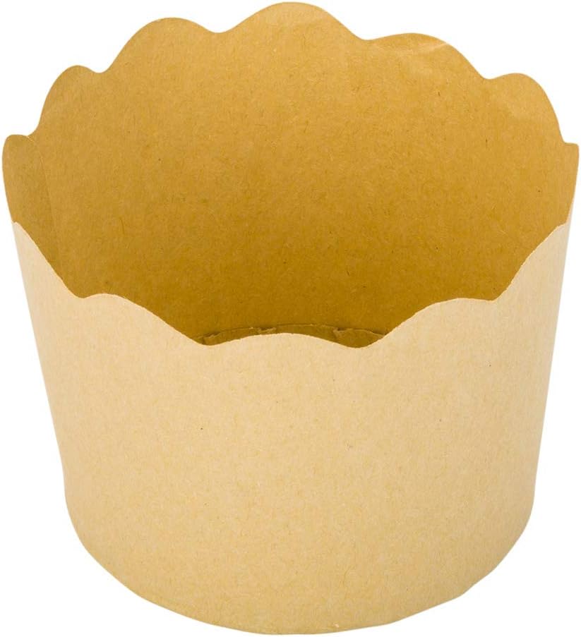 Restaurantware Panificio Premium 6 oz Kraft Paper Classic Baking Cup: Paper Baking Cups Perfect for