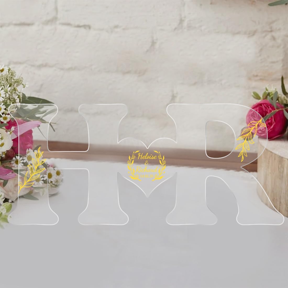 Personalized Wedding Guest Book Sign Custom Letter Name Date Rustic Wedding Guest Book Alternative