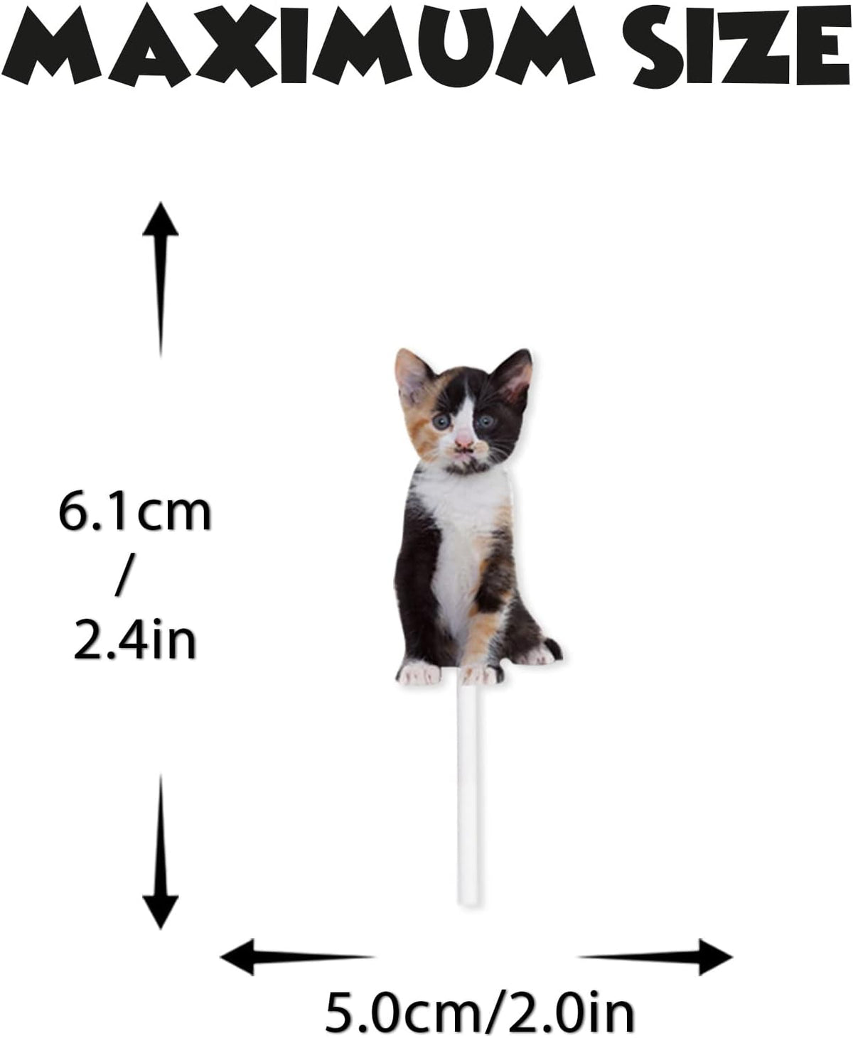 18pcs Glitter Cat Dessert Cupcake Topper Pick for Cute Lovely Cat Theme Decorations Baby Shower