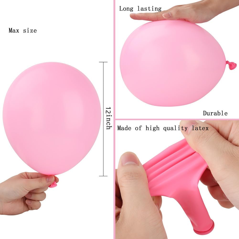 400 Pack Rainbow Balloons 12 Inch Assorted Colors Latex Multicolor Balloon 12 Kinds Colorful Bulk