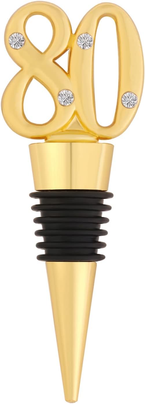 12 Pack 80th Birthday Favors For Guests 80 Years Old Wine Bottle Stoppers With Gift Box For 80th
