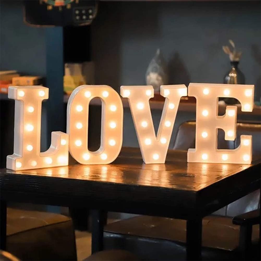 MUMUXI Marquee Light Up Letters | Large Light Up Numbers | Battery Powered and Bright with Every