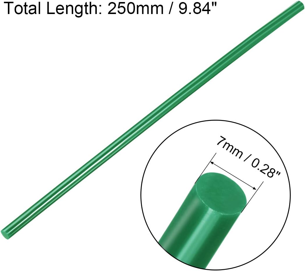 uxcell 20pcs Hot Glue Sticks for Glue Gun 7mm/0.28-inch x 10-inch Mini Hot Melt Adhesive Glue Stick
