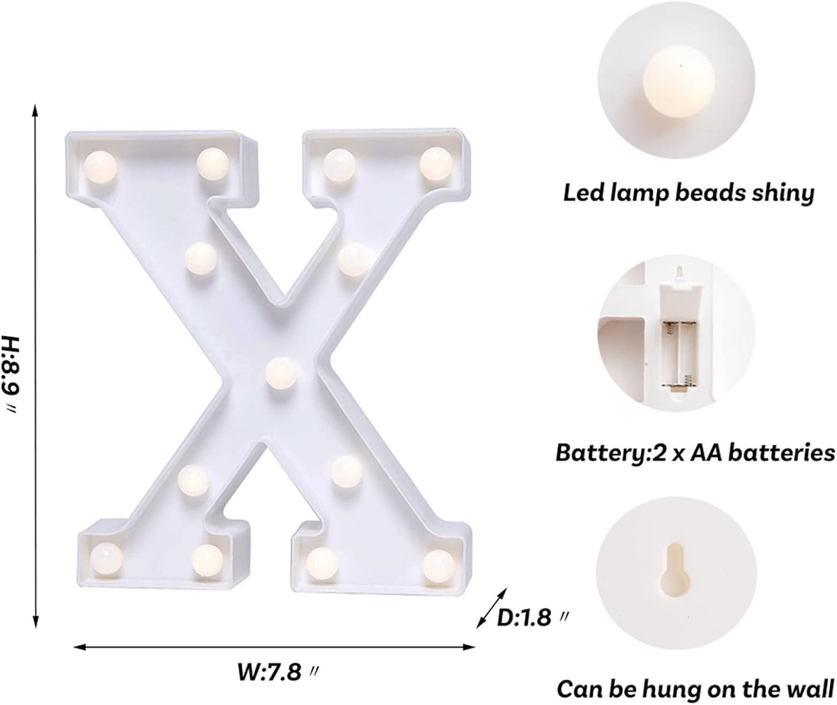 Foaky LED Letter Lights Sign Marquee Light Up Letters Sign for Night Light Wedding/Birthday Party