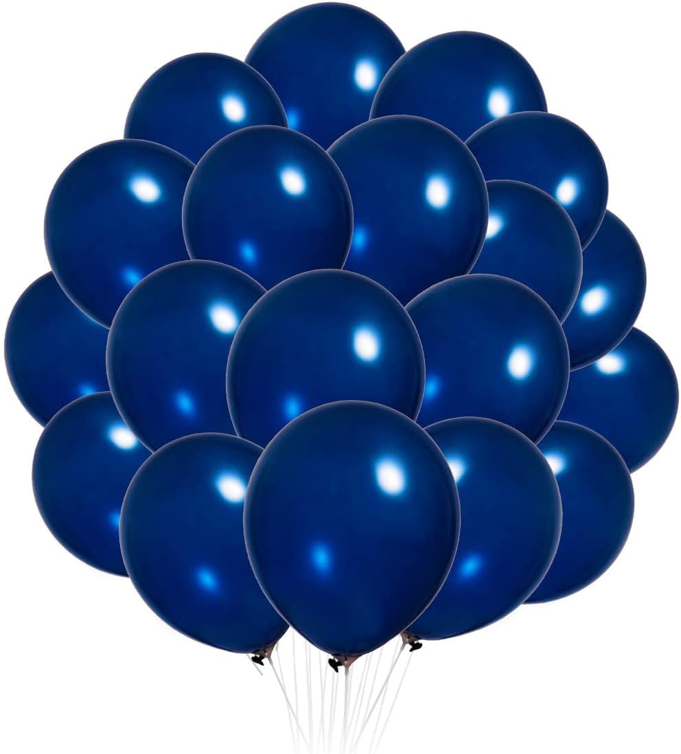 300 Pack Navy Blue Balloons 12 inch Royal Navy Latex Party Balloon Bulk for Various Party Events