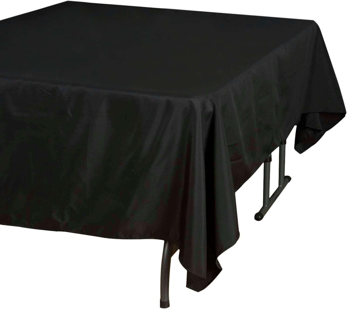 Efavormart 70" Square Linens Black Wholesale Linens Polyester Square Linen Tablecloth for Wedding
