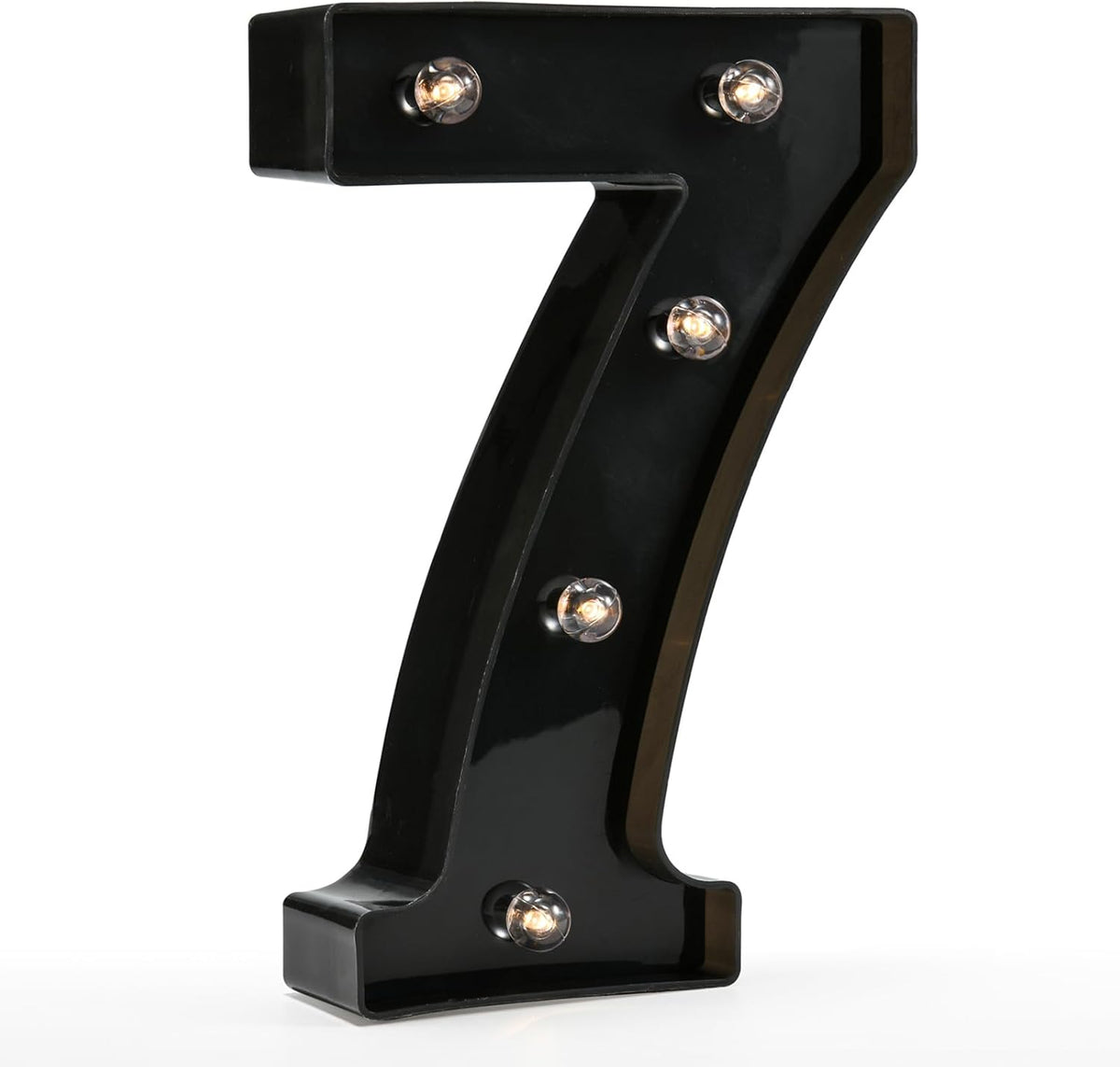 Light Up Black Alphabet Marquee Number Sign LED Marquee Number Lights Sign for Night Light Home Bar