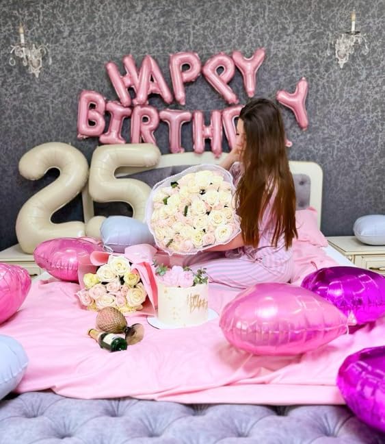 Cream White 40 Inch Large Number 15 51 Birthday Balloon, 15 51 Birthday Celebration Decorations