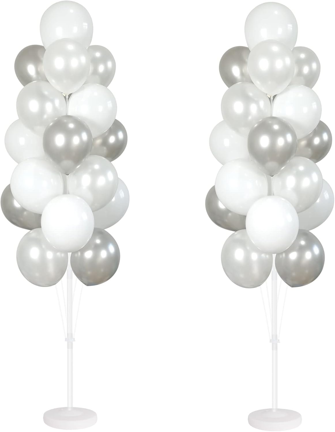 Balloon Column Kit Set of 2 With Balloons Included - with Base, and Pole,Balloon Tower Backdrop