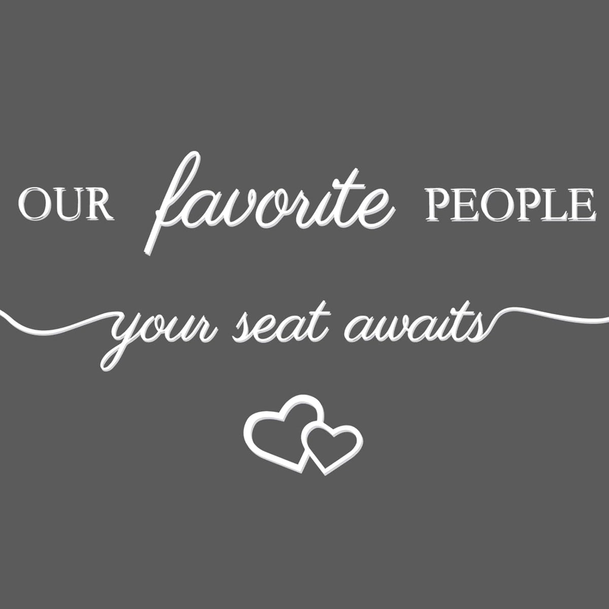 3 Pcs Wedding Seating Chart Decal Stickers DIY Our Favorite People Your Seat Awaits Vinyl Decal
