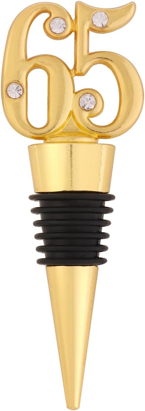 12 Pack 65th Birthday Favors For Guests 65 Years Old Wine Bottle Stoppers With Gift Box For 65th