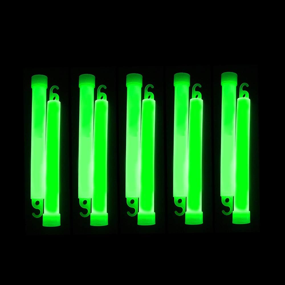 novelinks 50 Pcs 6'' Premium Glow Sticks Bulk - Ultra Bright Large Glow Necklaces Light up Glow in