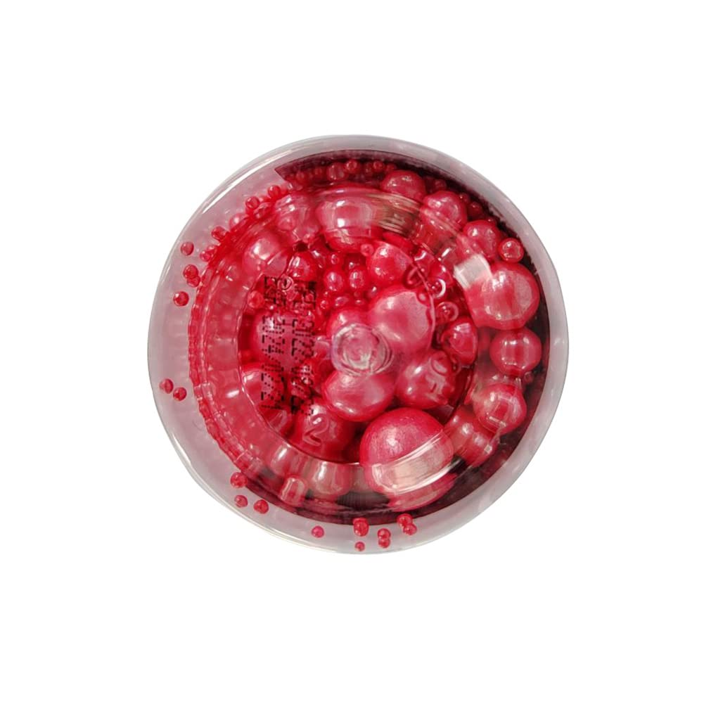 Edible Red Sugar Pearls Candy Sprinkles 120G/ 4.23Ounce Baking Cake Sprinkles Cupcake and Cake