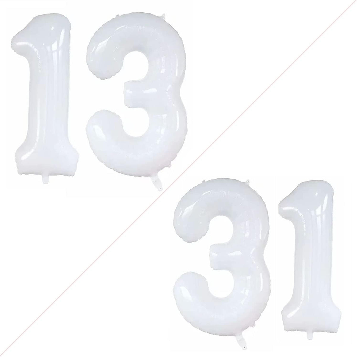 GOER Number 13 Balloons for 13th Birthday Sweet 13 Party Decorations,42 Inch Jumbo Foil Helium 31