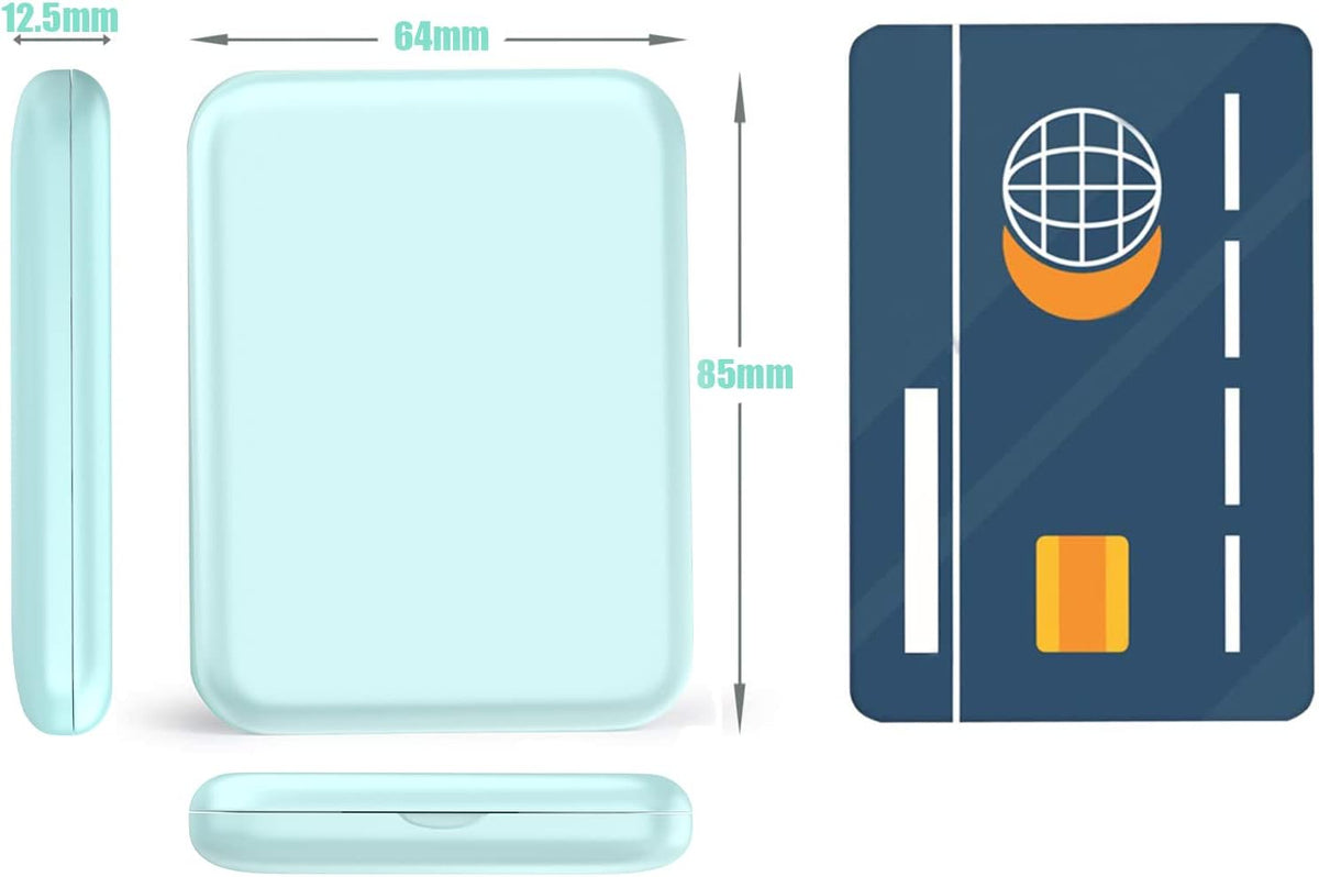 WOBSION Small Mirror with Lights,LED Compact Makeup Mirror,1x/3x Mini Travel Mirror with