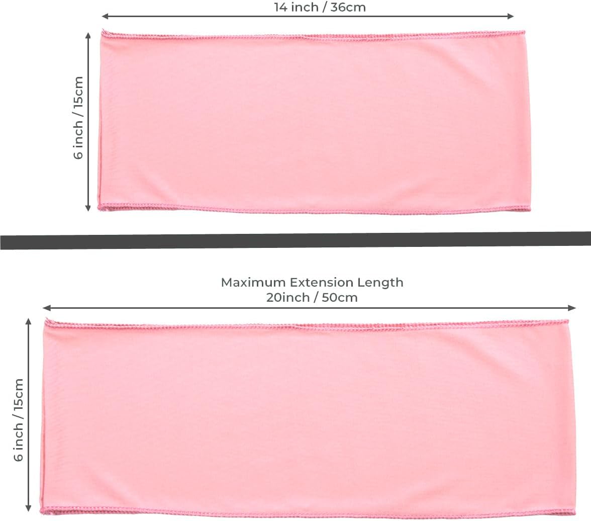 VDS Pack of 75 PCS | Dusty Rose | Spandex Chair Sashes Bows Without Buckle | Stretch Elastic