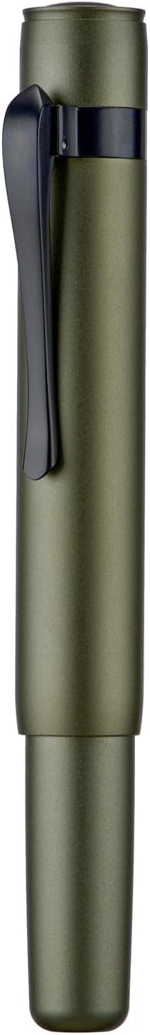 Hongdian M2 Black Forest Mini Fountain Pen, Fine Soft Nib & Sleek Shape Aluminium Short Pocket