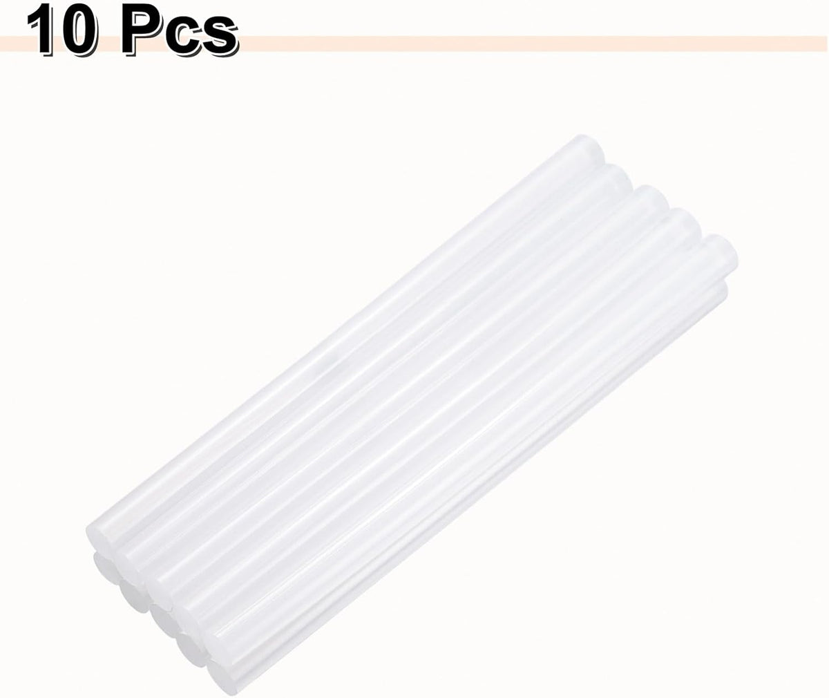 HARFINGTON 10pcs Hot Glue Sticks 0.43" Dia x 8.66" Long EVA Mini Hot Melt Adhesive Glue Stick for