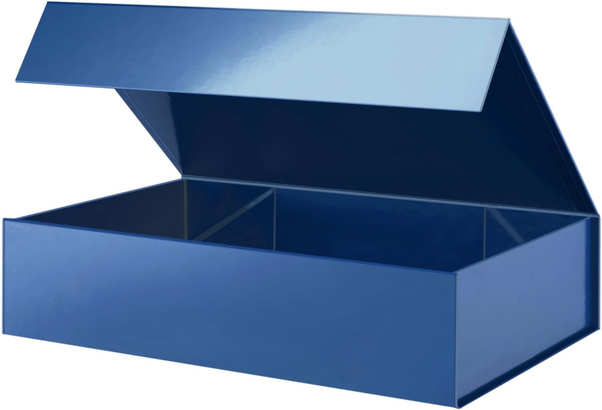 PACKHOME Extra Large Gift Box 17.5x11.3x4.3 Inches, Sturdy Shirt Box with Magnetic Lid for Clothes