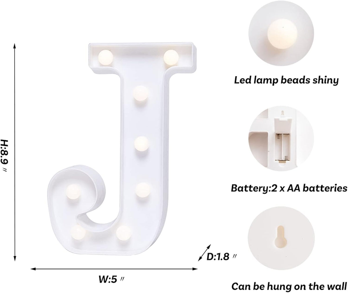 Foaky LED Letter Lights Sign Marquee Light Up Letters Sign for Night Light Wedding/Birthday Party
