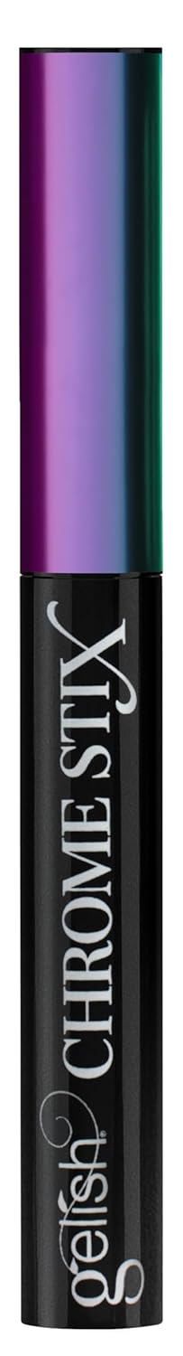 Gelish Chrome Stix, Chrome Nail Powder, Nail Art for Stunning Metallic Finish, Long-Lasting, Easy