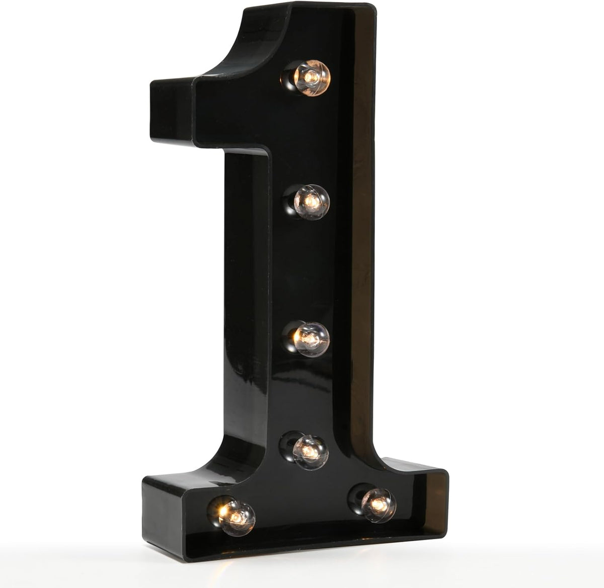 OYCBUZO Light Up Black Alphabet Marquee Number Sign LED Marquee Number Lights Sign for Night Light