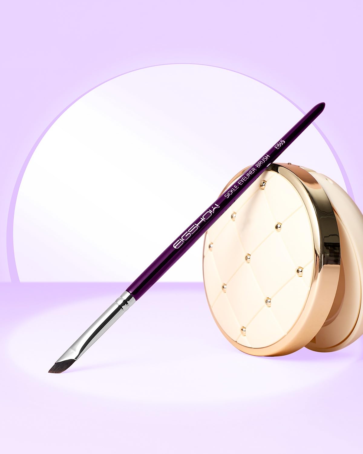 Eyeliner Brush, EIGSHOW Sickle Angled Gel Eyeliner Makeup Brush for Precise Eye Liner, Eyebrow