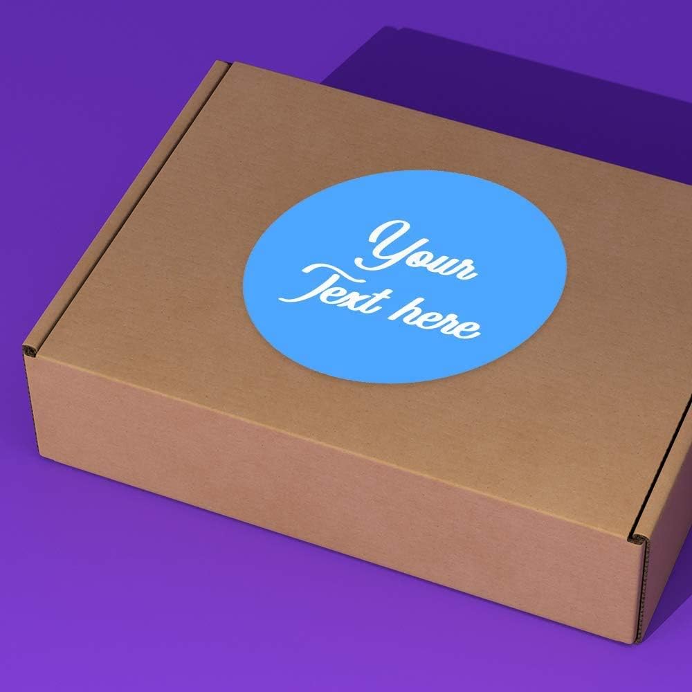 300 pcs Premium Custom Stickers Paper 2 inch Round Uncoated - Personalized Stickers for Businesses