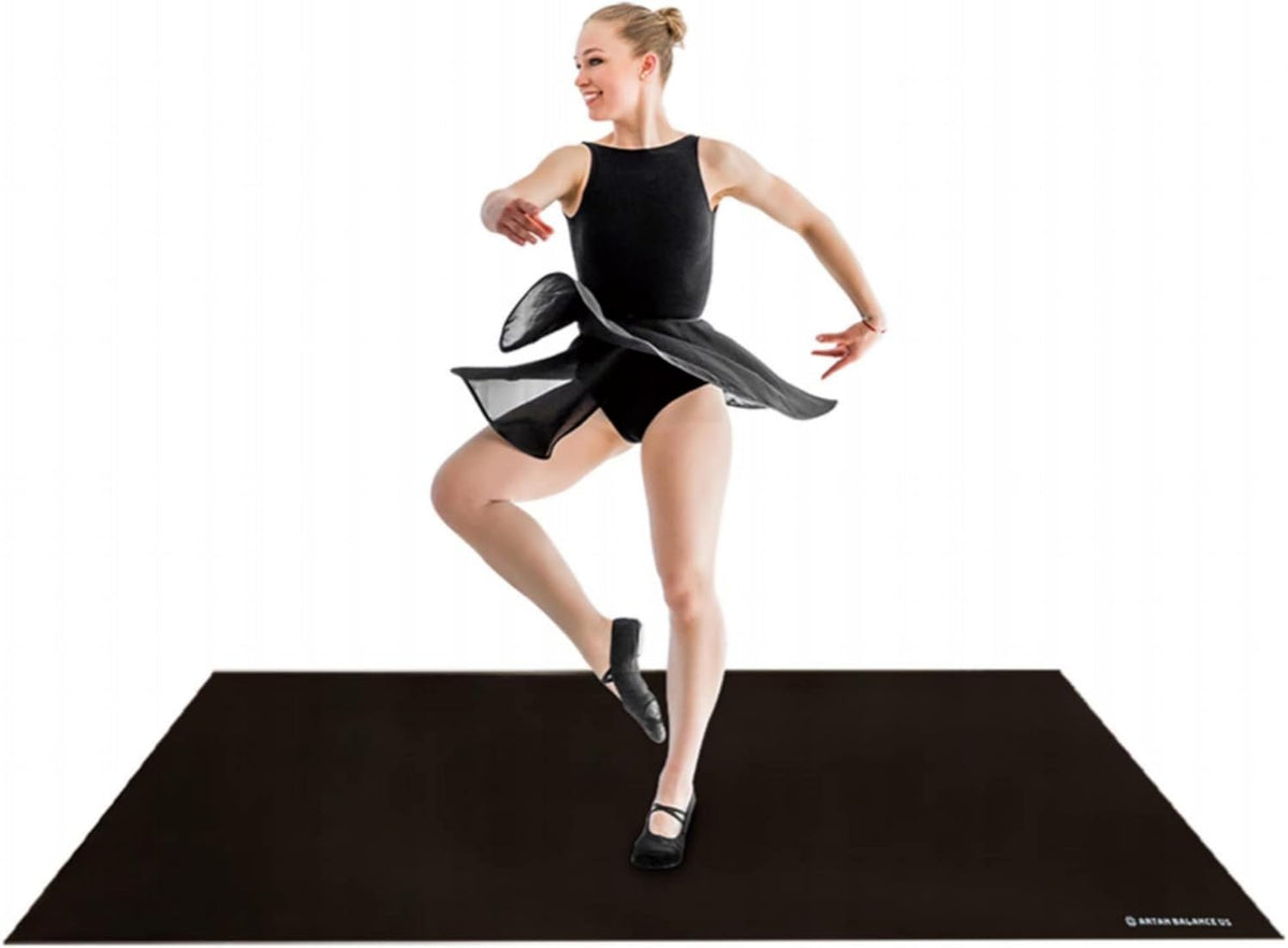 Marley Dance Floor- Ideal for Ballet, Jazz, Tap, and Party Dancing for All Ages- Non-Slip Dance