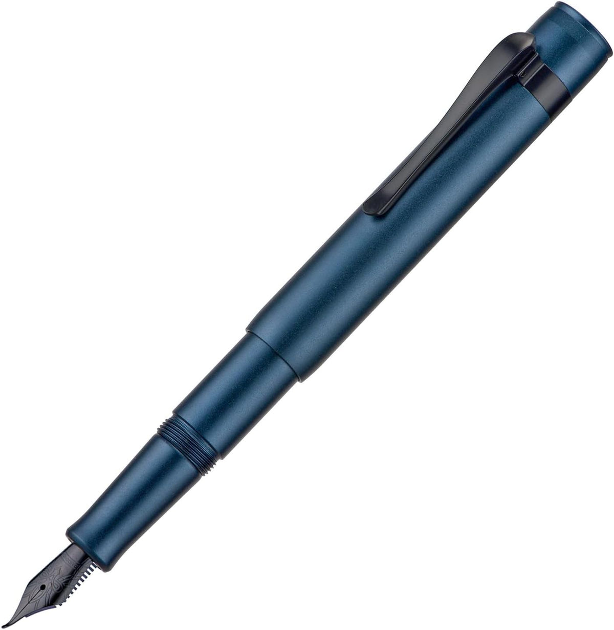 Hongdian M2 Black Forest Mini Fountain Pen, Bent Nib & Sleek Shape Aluminium Short Pocket Travel
