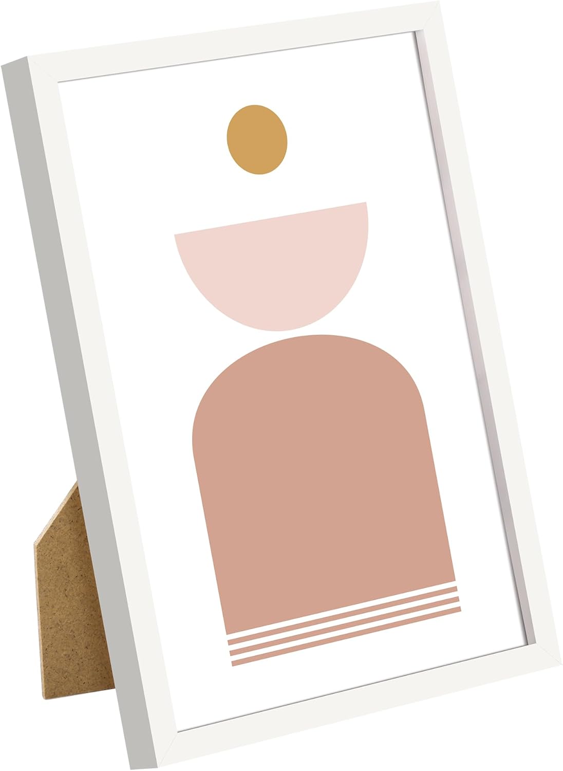 upsimples 5x7 Picture Frame Set of 3, Made of High Definition Glass for 5 x 7 White Frames, Wall