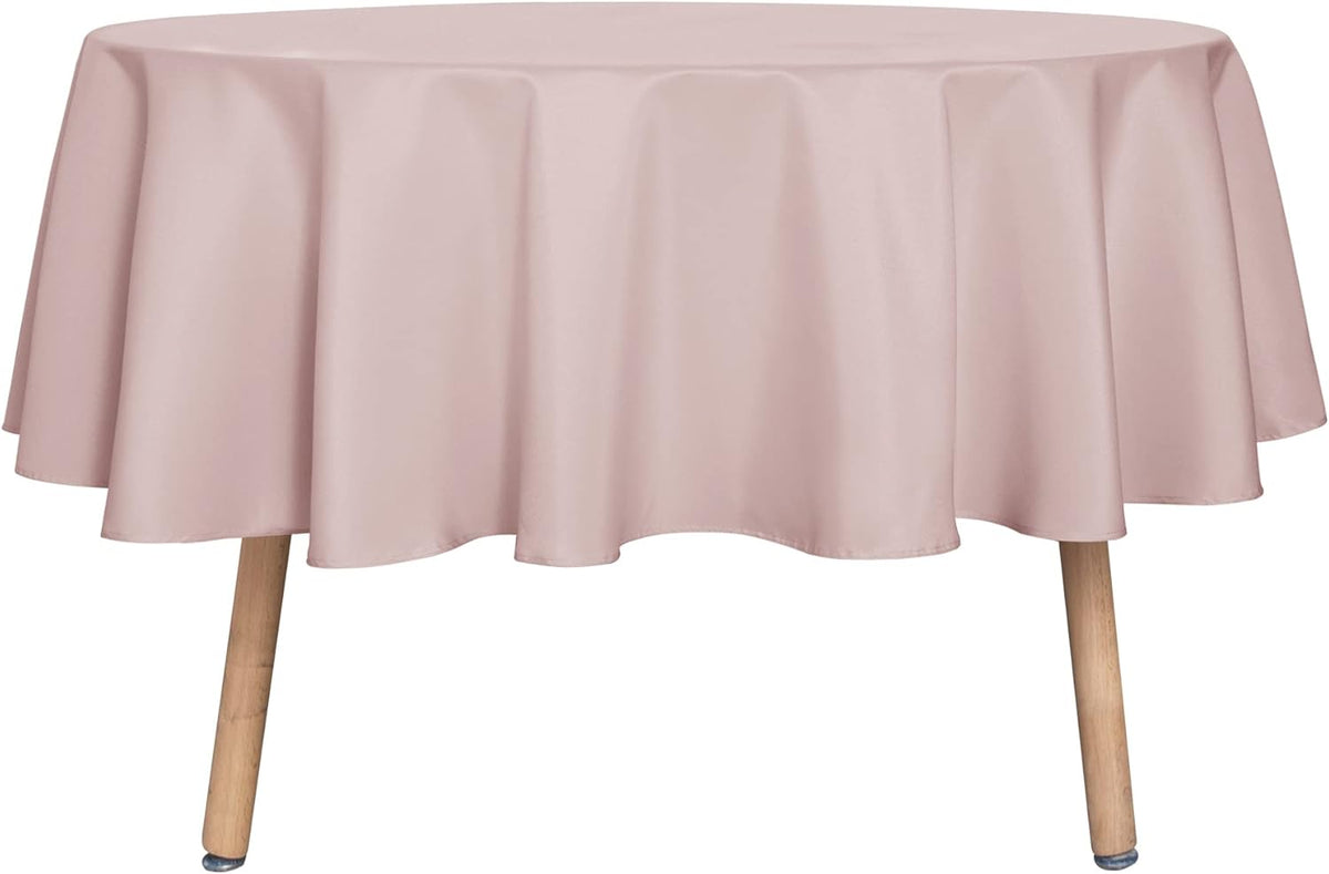 sancua Round Tablecloth - 70 Inch - Water Resistant Spill Proof Washable Polyester Table Cloth