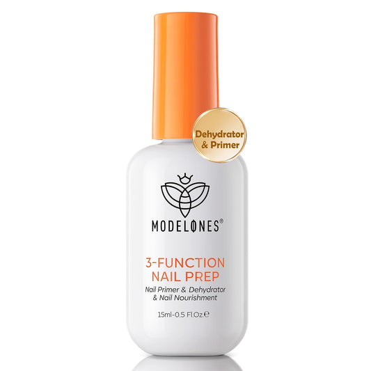 modelones Nail Dehydrator and Primer, 3-in-One HEMA-Free Nourishing Prep for Acrylic & Gel Nails