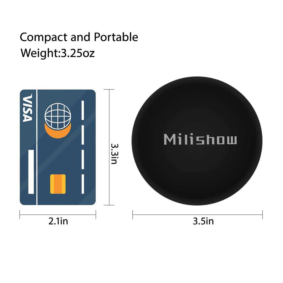 Compact Mirror with LED Light,1x/10x Magnifying Rechargeable Mirror,3.5in, Dimmable Travel Mirror