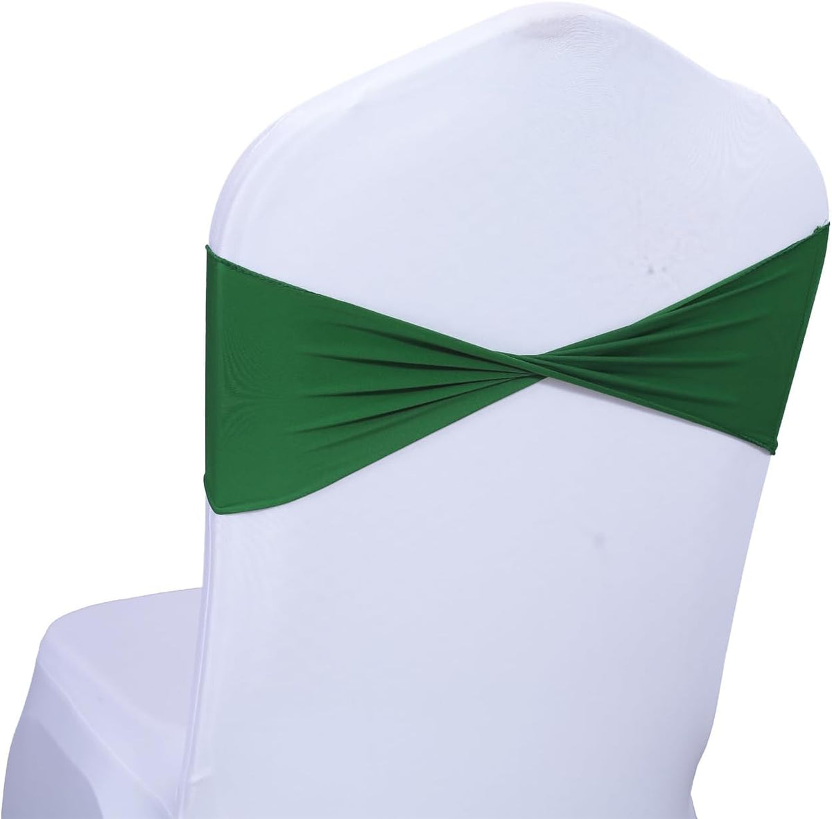 MDS Pack of 250 Spandex Chair Sashes Bows Elastic Stretch Dining Chair Bands Ties Without Slider