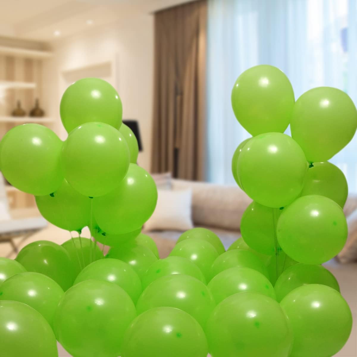 300 Pack Lime Green Balloons 12 inch Green Latex Party Balloon Bulk for Various Party Events