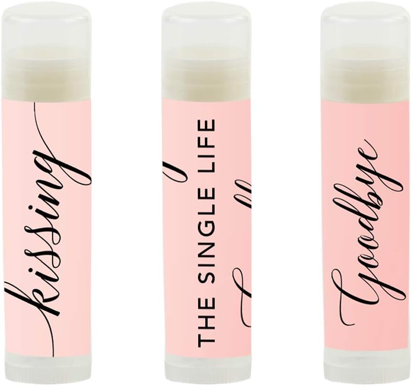 Andaz Press Blush Pink Rose Elegant Bridal Shower Engagement Party, Lip Balm Chapstick Favors