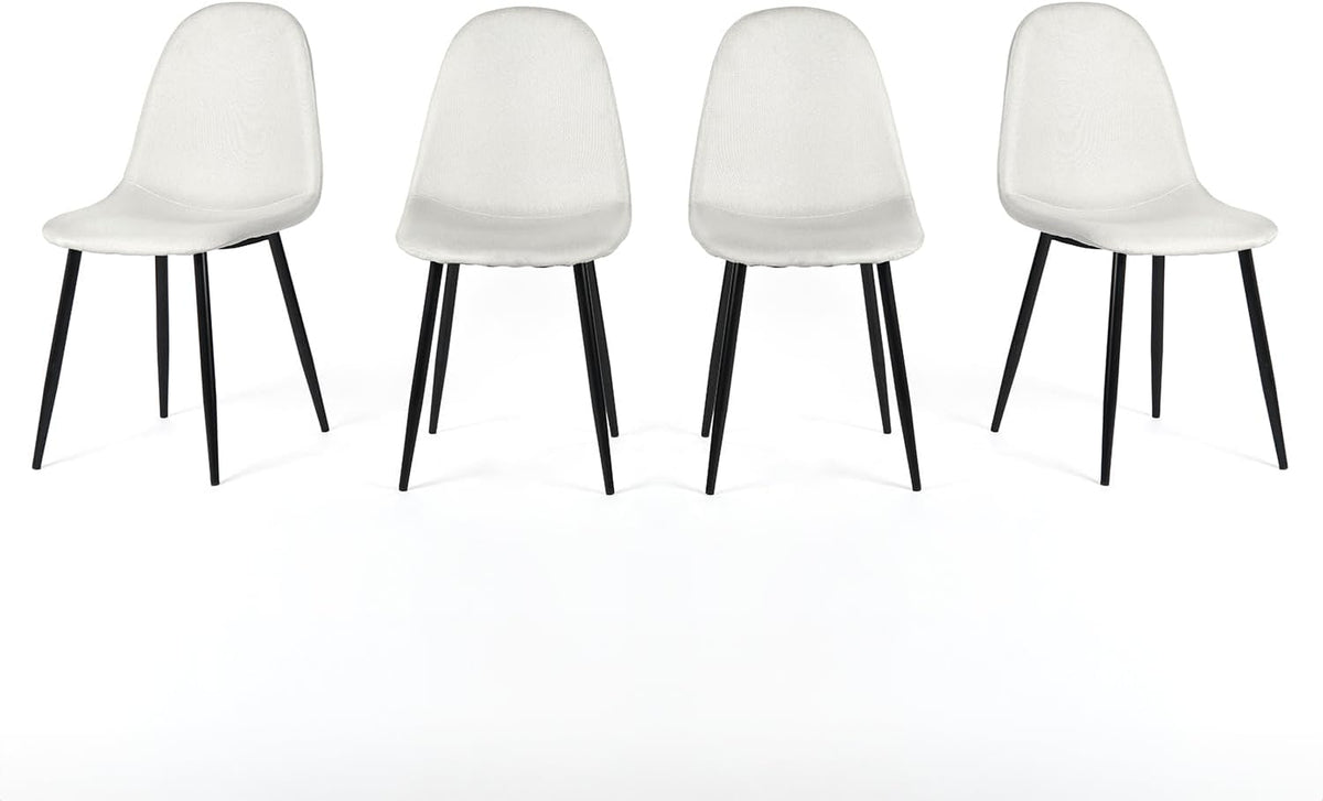Homy Casa Dining Chairs Set of 4, Mid Century Modern Style Chairs Armless Accent Side Chairs for