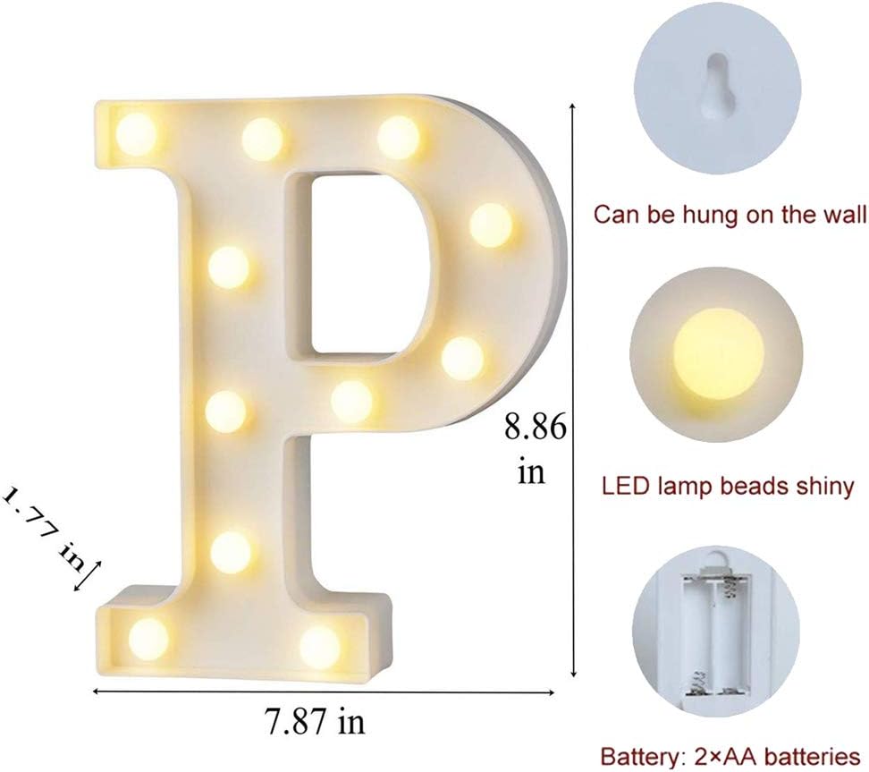 MUMUXI Marquee Light Up Letters | Large Light Up Numbers | Battery Powered and Bright with Every