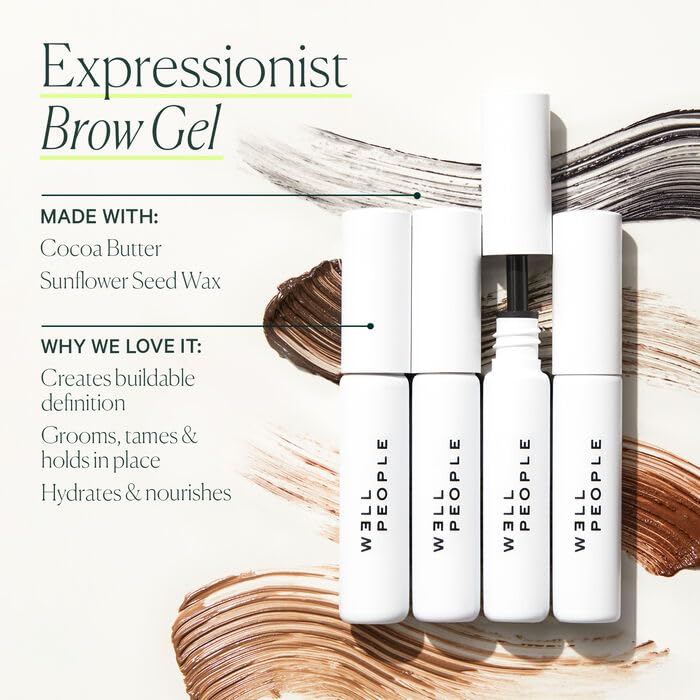 Well People Expressionist Brow Gel, Conditioning Gel For Thickening & Filling In Brows, Creates