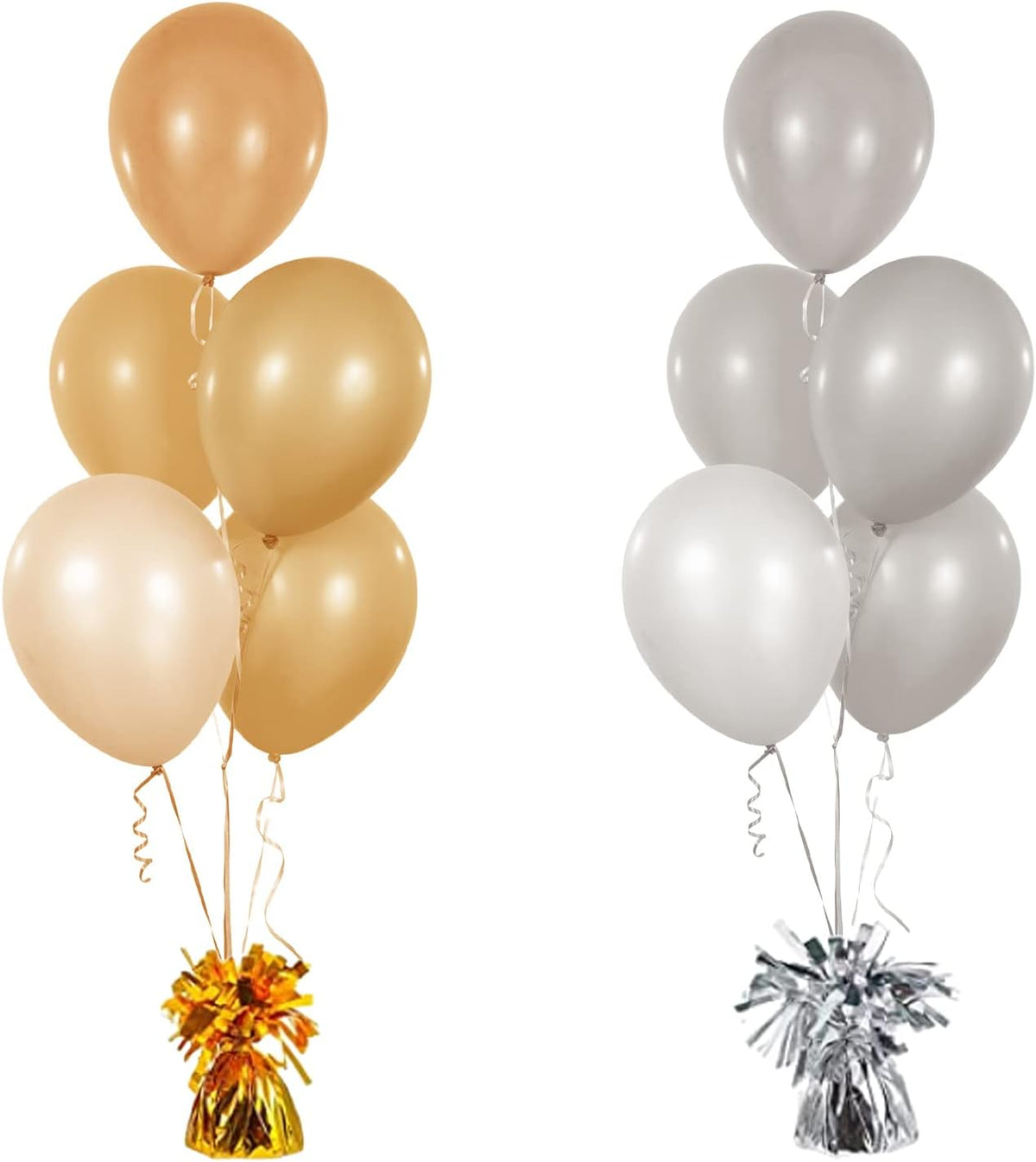 Metallic Balloon Weights, Birthday Party Favors, Novelty and Gag Gifts, 5.5" Inches, 12-Pack