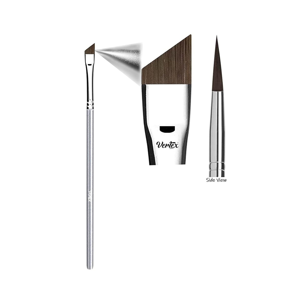 Angled Eyeliner Brush Slanted - Small Thin Winged Liner For Clean Lines To Apply Smooth Liquid Gel