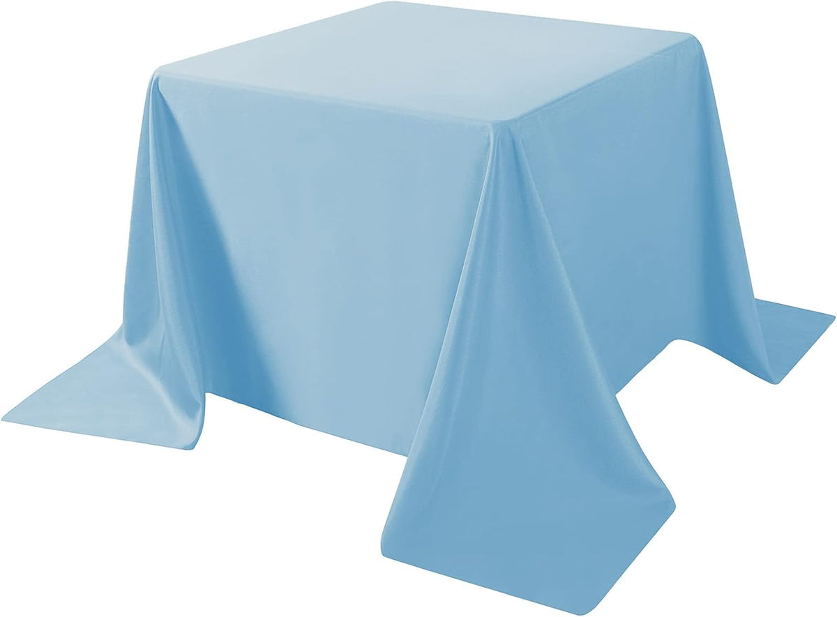Cupuamon Square Tablecloth 90x90 inch Washable Polyester Fabric Table Cloth for Wedding Party