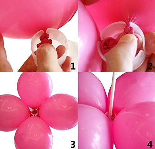120 PCS Decorative Balloons Rings Balloon arch Convenient Clip Connector, Wedding decorations Event