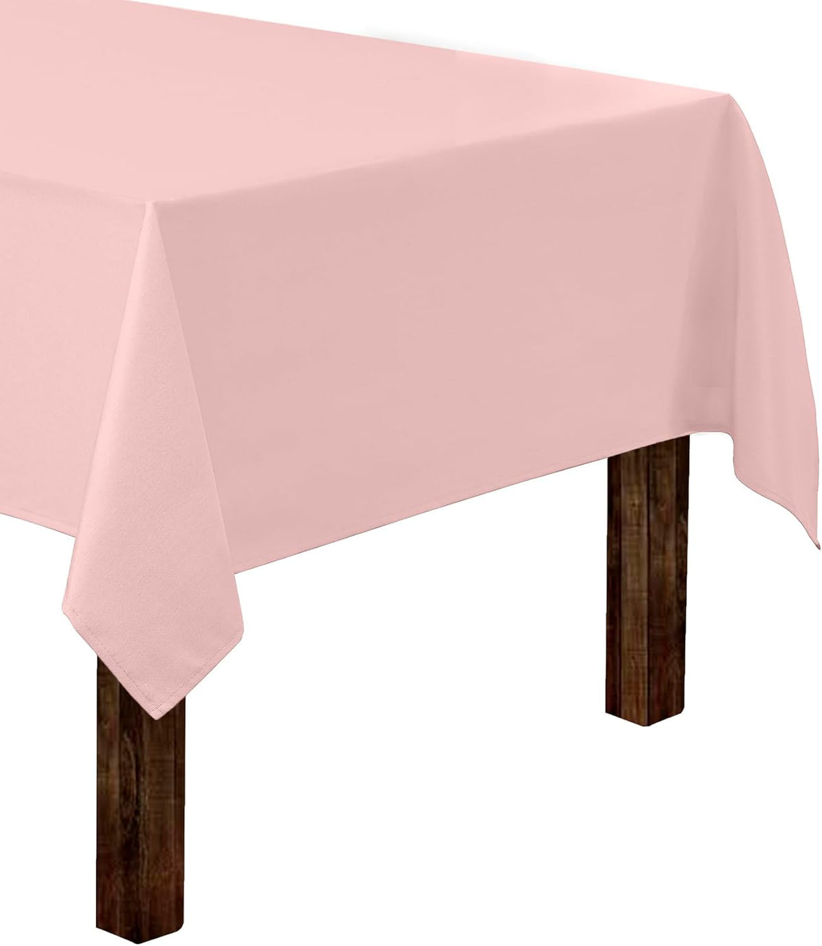 Gee Di Moda Rectangle Tablecloth - 60 x 84 Inch Pink Table Cloth for 5 Foot Rectangle Table - Heavy