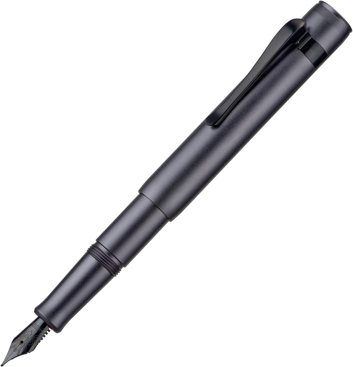 Hongdian M2 Black Forest Mini Fountain Pen, Medium Soft Nib & Sleek Shape Aluminium Short Pocket